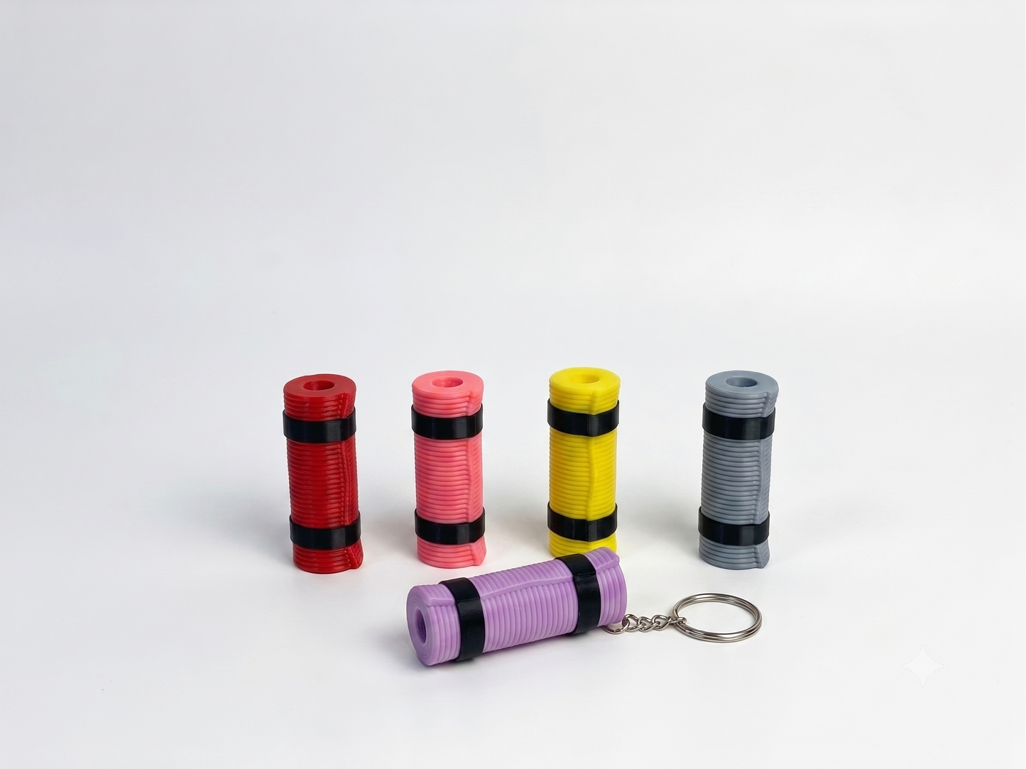 Mini yoga mat keychain
