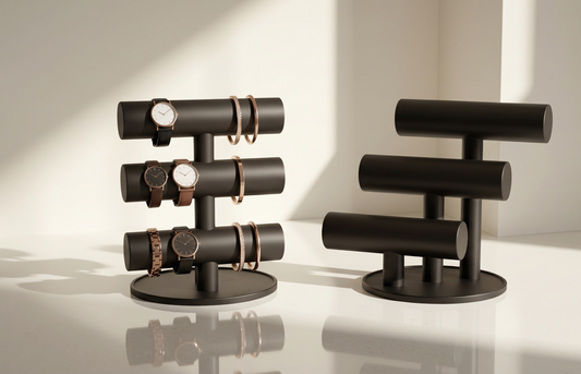 Three tier jewelry stand for bracelets and watches