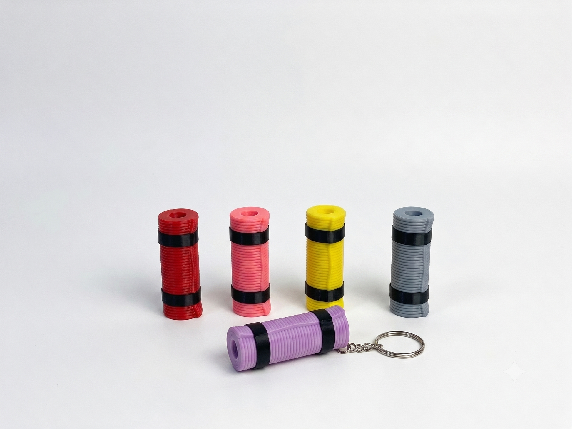 Mini yoga mat keychain