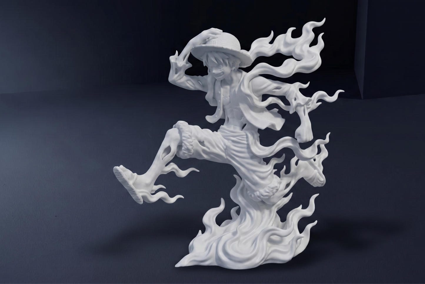 Luffy mini figure 3D printed collectible