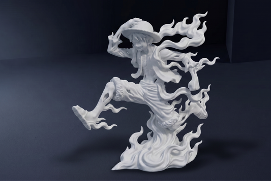 Luffy mini figure 3D printed collectible