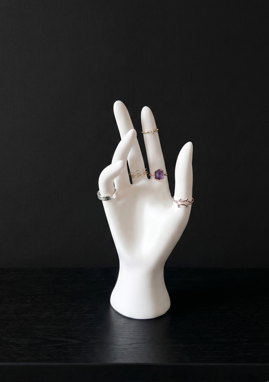 Decorative hand shaped jewelry stand