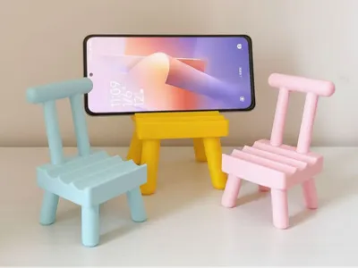 Small chair phone stand colour range